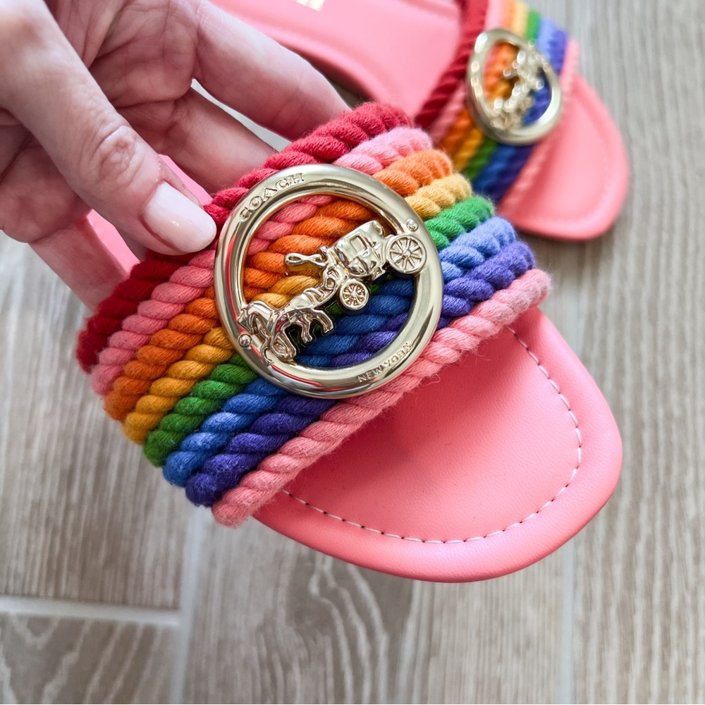 Coach Multicolor Slide Sandals - Picture 4 of 6